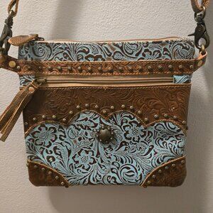 Myra Bag Leather Crossbody Western Chic Cosmic Cowboy
